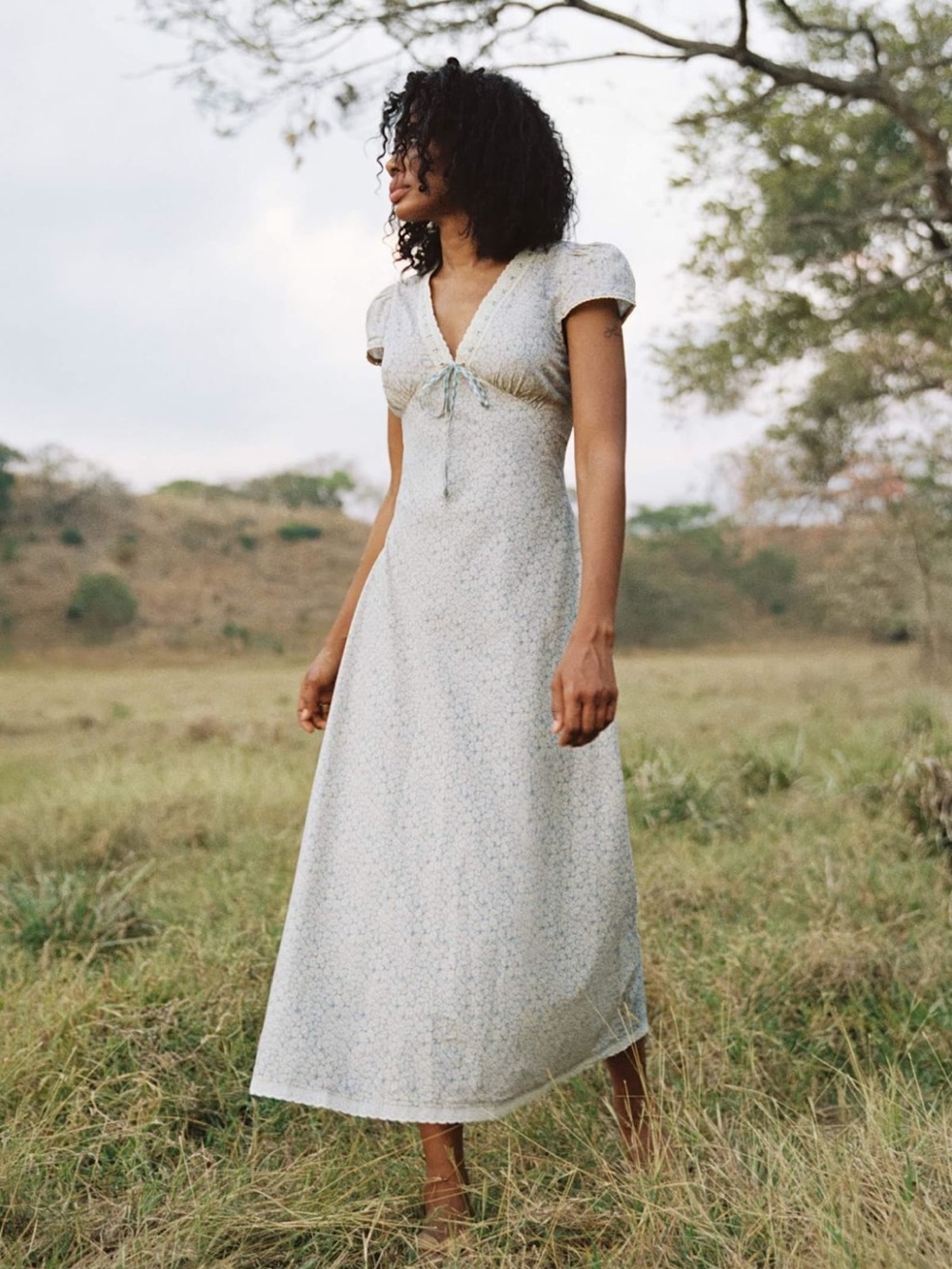 Christy Dawn The Cordelia Dress in Bleu Phlox